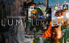 FCPX + 达芬奇插件：亮度溶解明暗渐变时尚转场过渡 mTransition LUMA