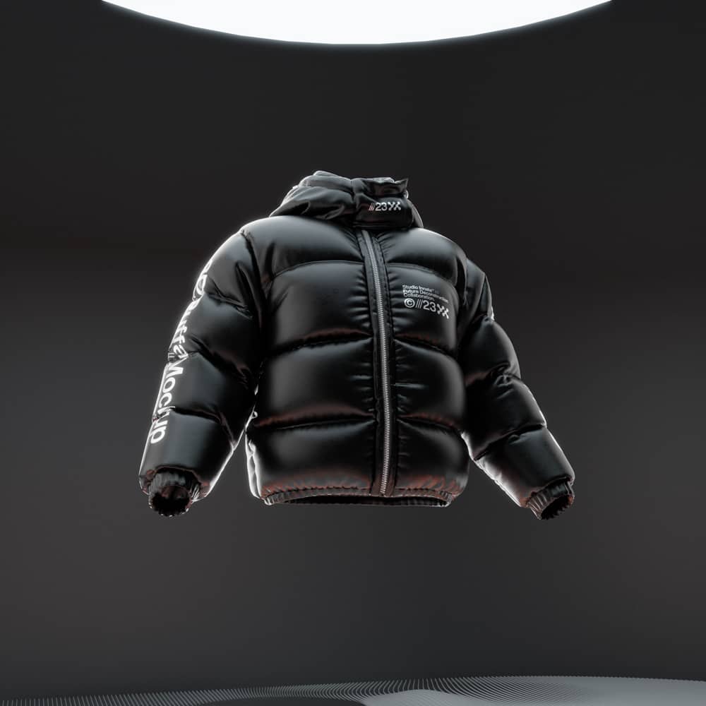 Blender模型：3D动态质感羽绒服外套服装设计展示Blender模型设计套装 3D Puffa Bundle , 第17张