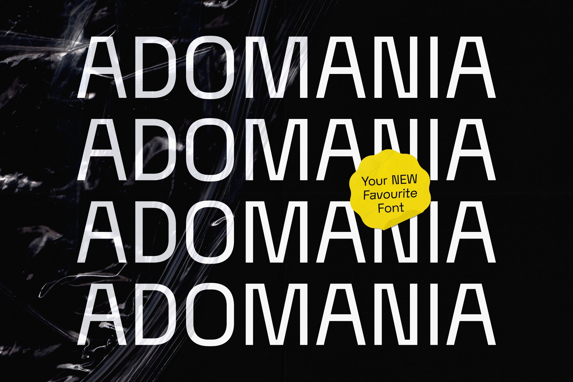 Adomania | Sans Serif Font 时尚未来风网页海报设计标题无衬线字体 , 第3张