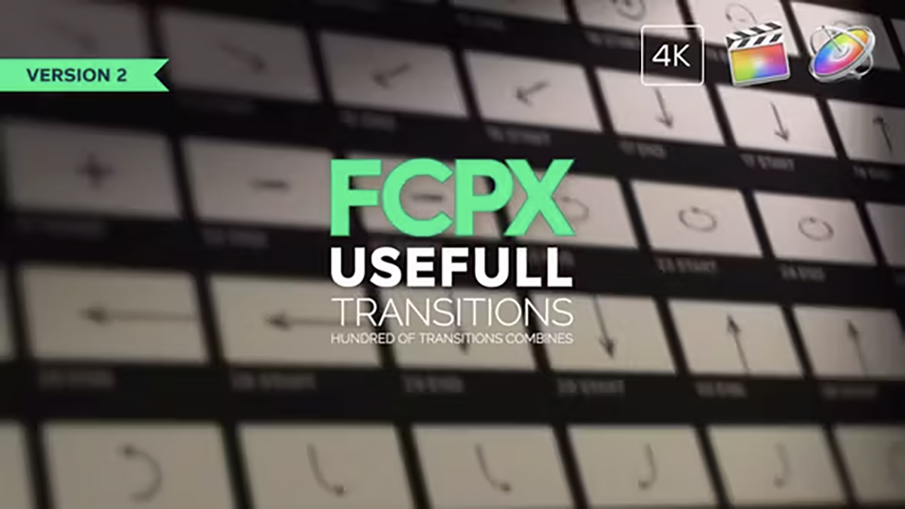 FCPX插件：Usefull Transitions 300组运动弹跳、旋转、相机移动和变焦模糊等实用转场过渡 , 第1张