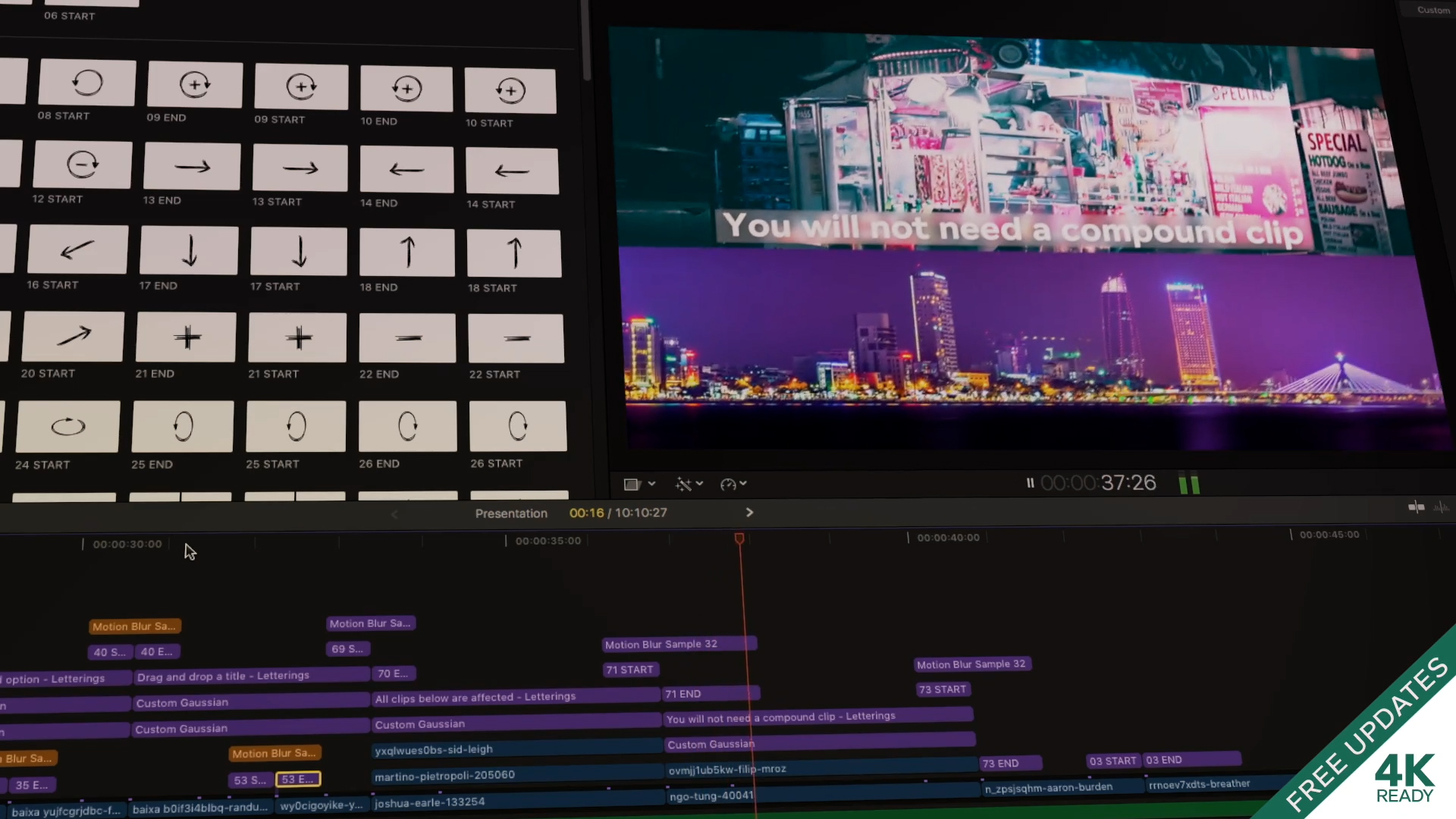 FCPX插件：Usefull Transitions 300组运动弹跳、旋转、相机移动和变焦模糊等实用转场过渡 , 第4张