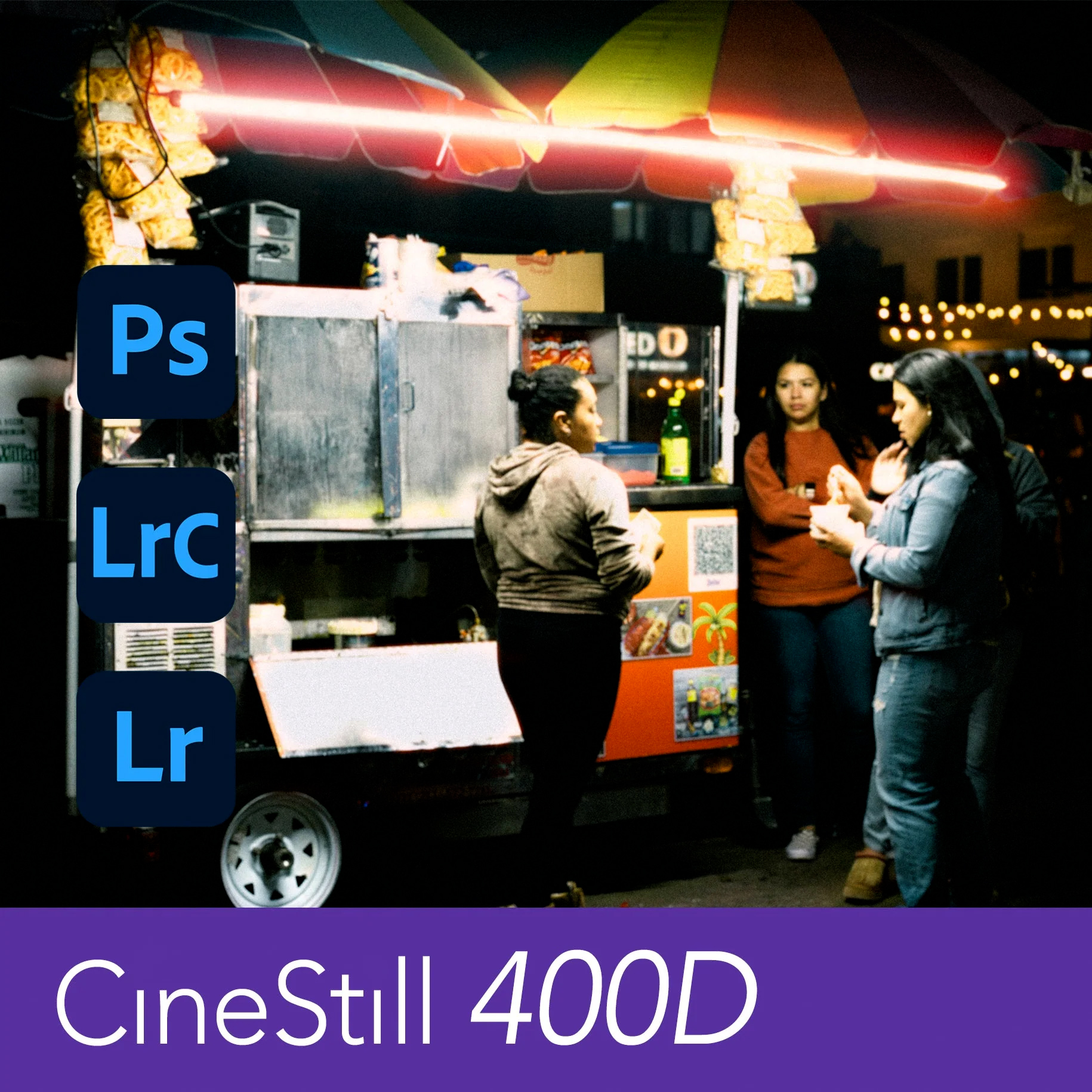 CineStill 400D 复古胶片模拟专业调色摄影扫街LR胶片预设+PS光晕动作 CineStill 400D Film Emulation Lightroom Preset , 第2张