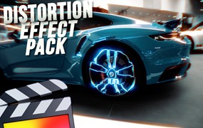 FCPX插件：11个冲击波脉冲扭曲迷幻酷炫传送门色度失真效果 RN – Chromatic Distortion Effect – Final Cut Pro