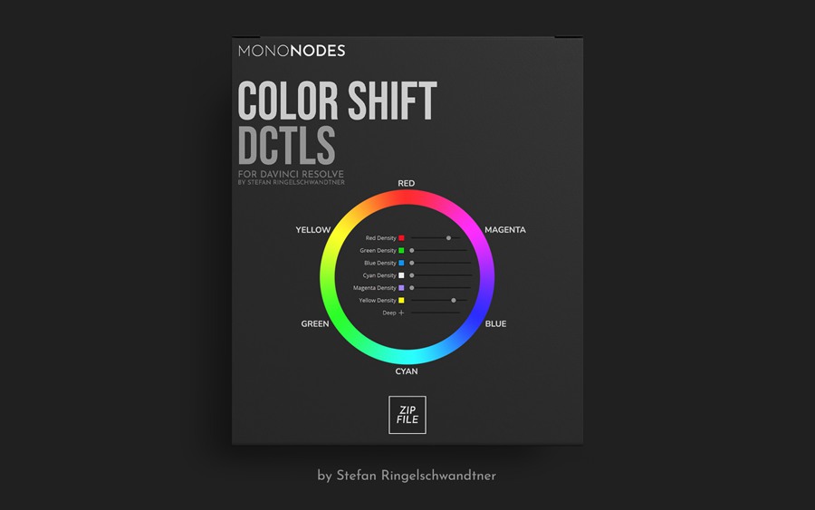 MonoNodes – COLOR SHIFT DCTLS V2 达芬奇DCTL电影胶片模拟单节点调色插件 DaVinci Resolve DCTLS , 第1张