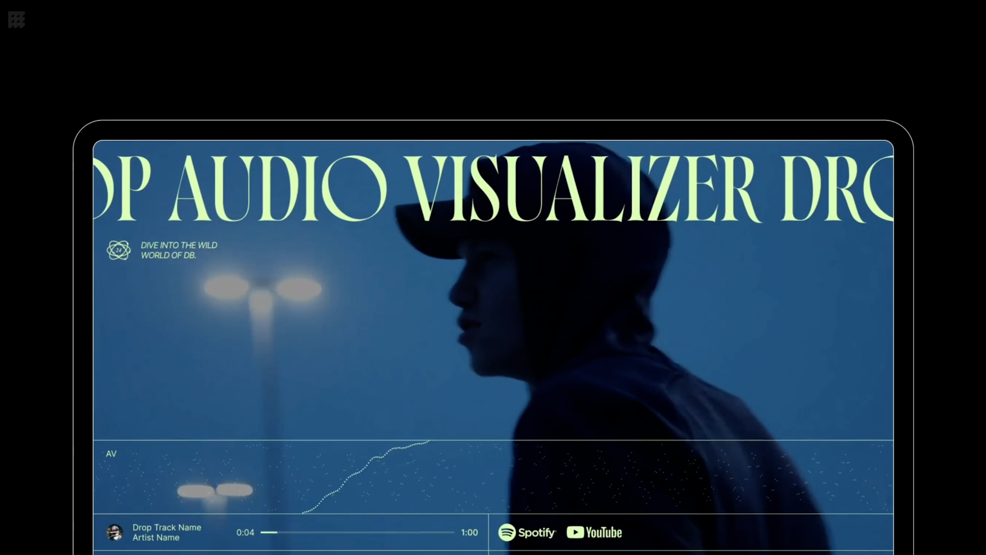 AE模板：Drop Audio Visualizer 时尚嘻哈风MV视频排版音频均衡器动画Instagram抖音视频号新媒体动画 , 第2张