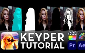 FCPX/PR/AE插件：Sheffield Softworks Keyper 一键AI智能扣像插件【英文+中文汉化 】