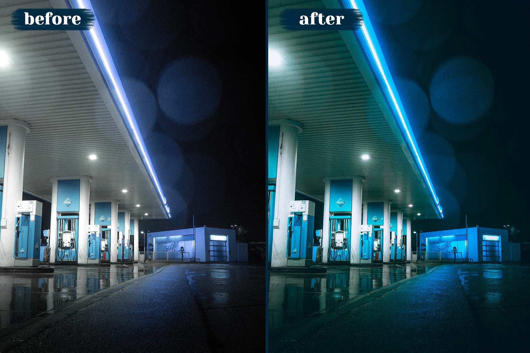 Night Lightroom Presets 10个夜间摄影都市扫街人文人像自然摄影和霓虹灯摄影 Lightroom 预设 , 第4张