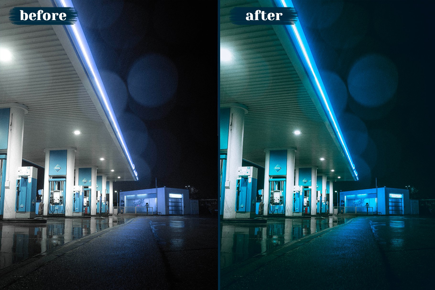 Night Lightroom Presets 10个夜间摄影都市扫街人文人像自然摄影和霓虹灯摄影 Lightroom 预设 , 第5张