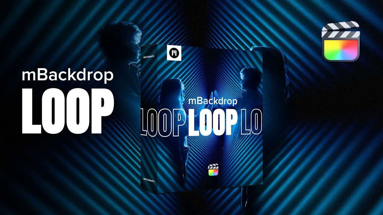 MotionVFX – mBackdrop Loop 90个潮流抽象几何动力学VJ液体循环动态背景动画效果预设FCPX插件 , 第1张