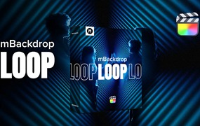 MotionVFX – mBackdrop Loop 90个潮流抽象几何动力学VJ液体循环动态背景动画效果预设FCPX插件