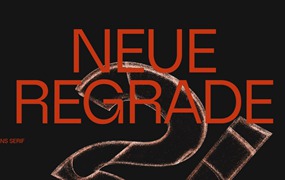 Neue Regrade 时尚无衬线字体，免费可商用