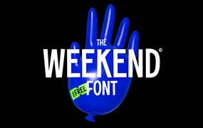 The WEEKEND时尚英文字体，免费可商用