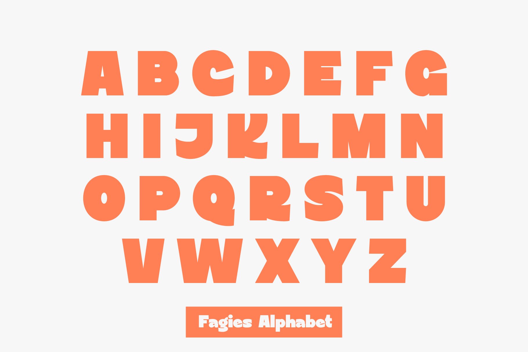 Fagies Bold Display Typeface 一种现代粗体装饰无衬线字体 , 第8张