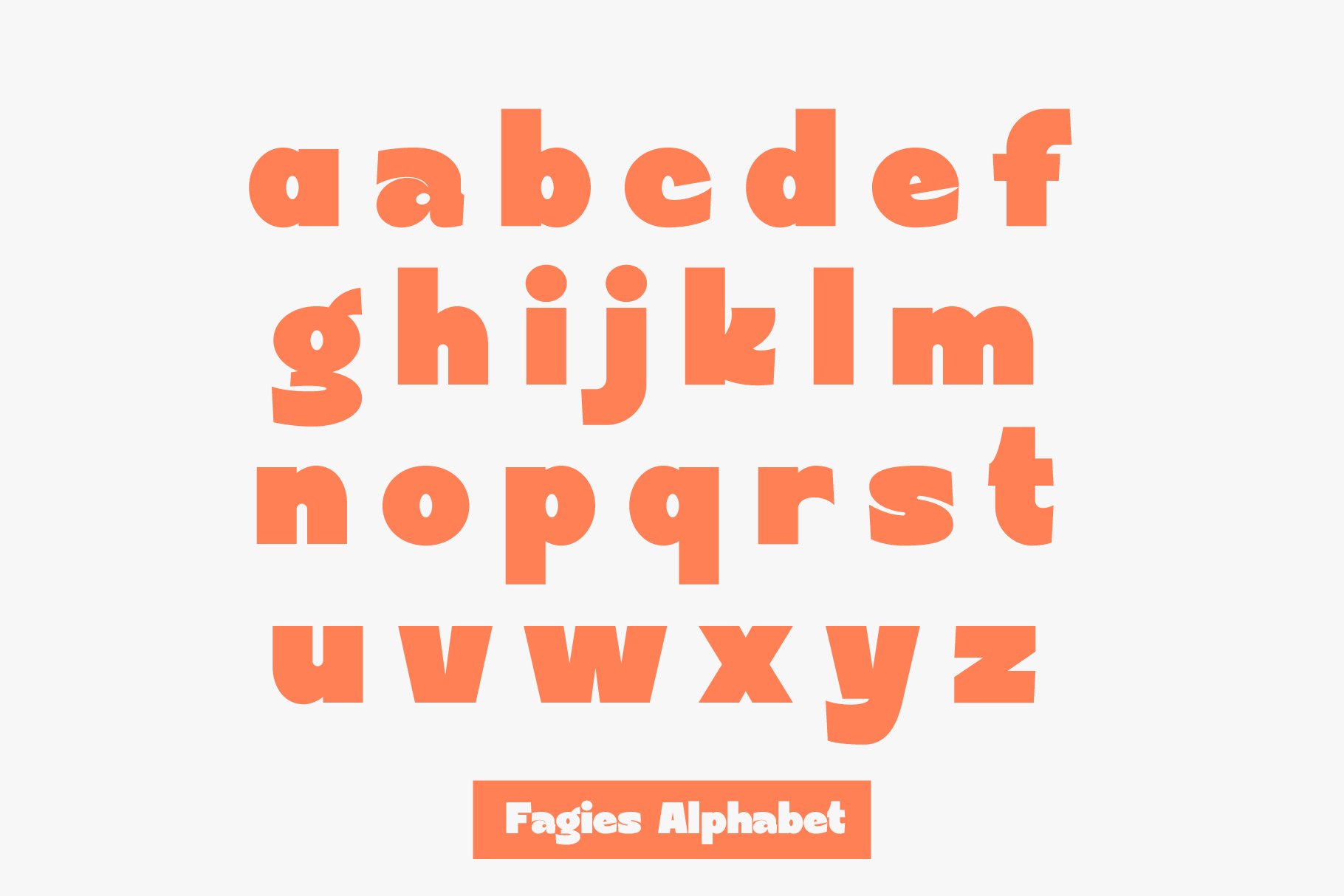 Fagies Bold Display Typeface 一种现代粗体装饰无衬线字体 , 第9张