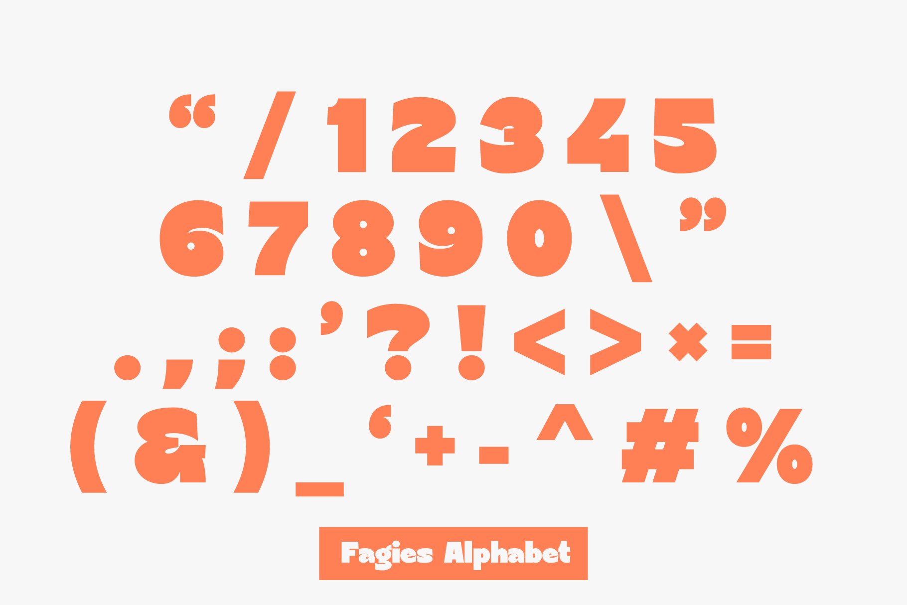 Fagies Bold Display Typeface 一种现代粗体装饰无衬线字体 , 第10张