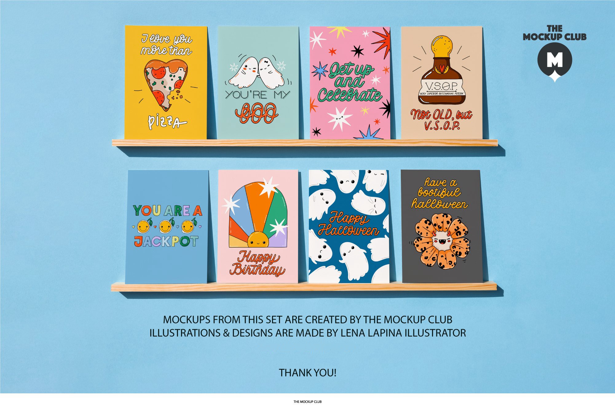 贺卡迷你样机套装 GREETING CARDS MINI MOCKUP SET , 第2张