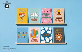 贺卡迷你样机套装 GREETING CARDS MINI MOCKUP SET