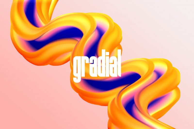 PS笔刷： Gradial 活力流体油漆涂料抽象艺术绘画不规则混合3D立体刷样式套件 笔刷资源 第2张