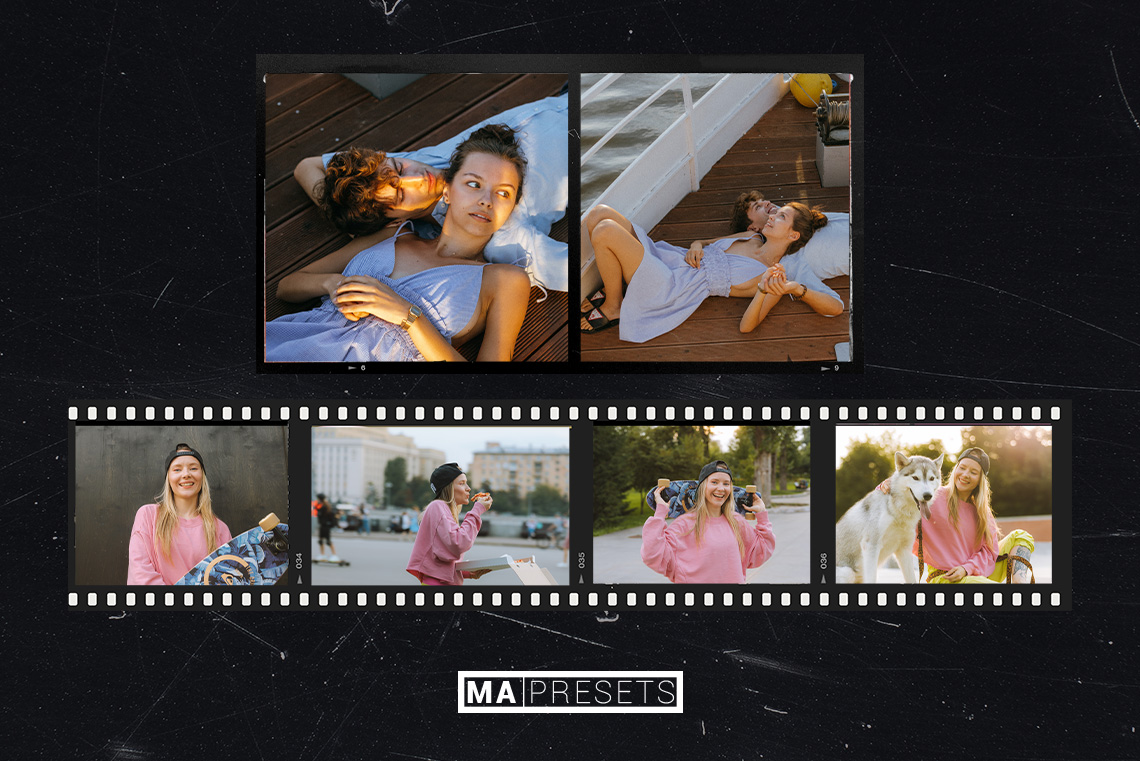 MAPRESETS 235个复古柯达宝丽来胶片打孔模拟胶片帧叠加层PNG素材包 235 FILM BORDER OVERLAYS 图片素材 第8张