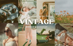 10个复古胶片博主网红人像LR预设 Vintage Film Lightroom Presets