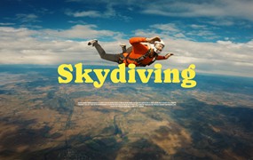 Skydiving 32个跳伞极限运动天际线混剪视频广告纪录片GoPro实拍视频素材