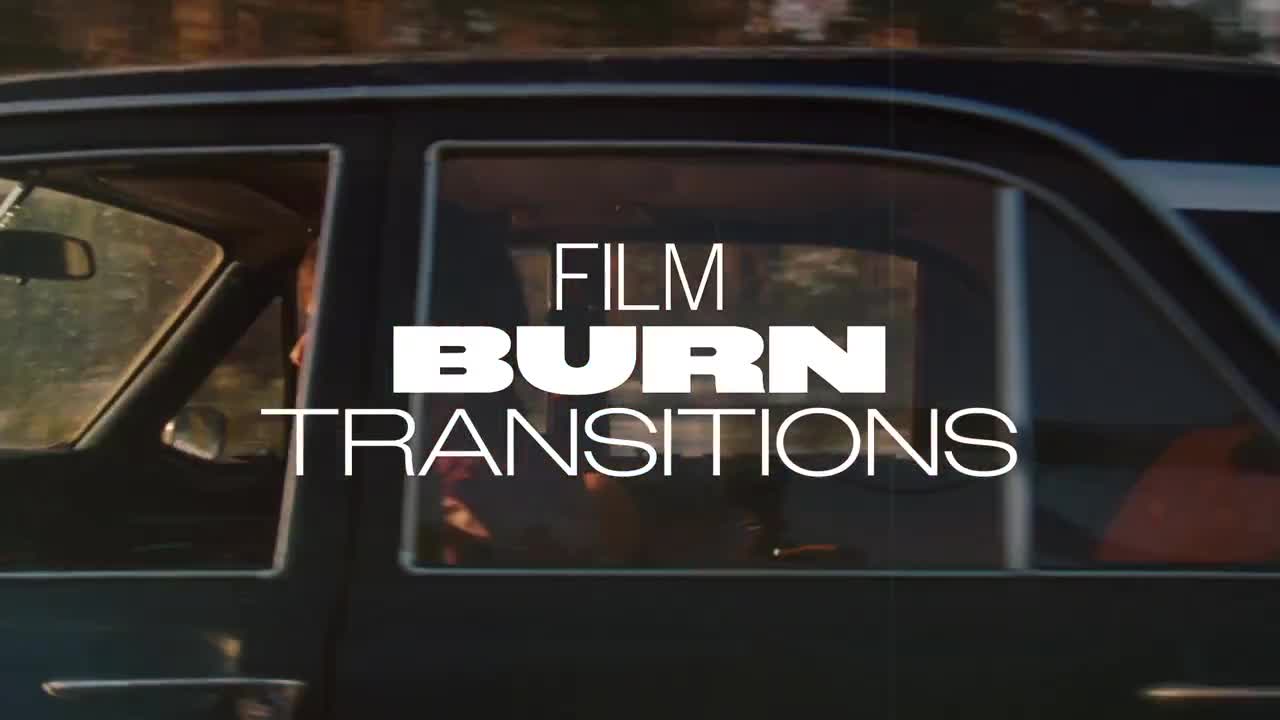 PR + FCPX + 达芬奇模板3合1 4K 复古胶片烧伤划痕过渡 Film Burn Transitions 插件预设 第1张