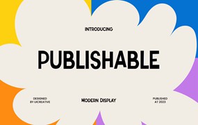 现代无衬线显示字体 Publishable Modern Sans Serif Display Font