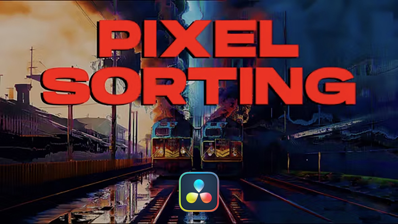 10个4K像素毛刺效果转场过渡 Pixel Sorting Transitions DaVinci Resolve , 第1张