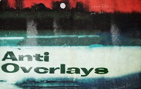 Anti Overlays | PNG JPG PSD 高品质摇滚风格时尚潮流前卫气息海报设计纹理扭曲PNG、JPG 纹理PSD置换贴图