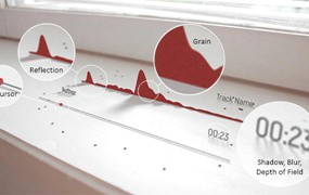 AE模板：实拍场景视角3D音频可视化频谱均衡器样式模板