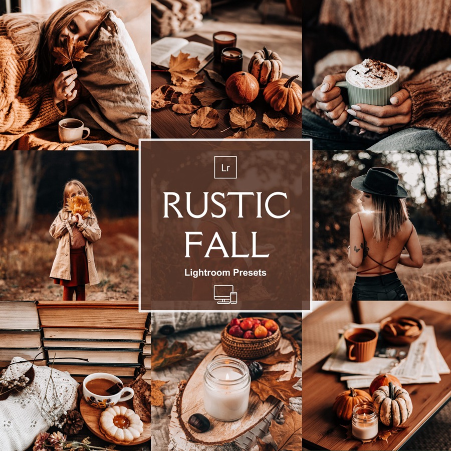 LR/PS预设-浓烈秋季气息浪漫人像Lightroom预设 Rustic Fall Lightroom Presets 插件预设 第1张