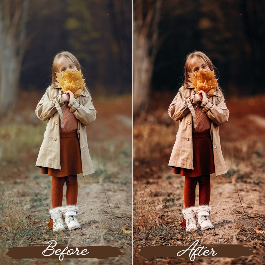 LR/PS预设-浓烈秋季气息浪漫人像Lightroom预设 Rustic Fall Lightroom Presets 插件预设 第6张