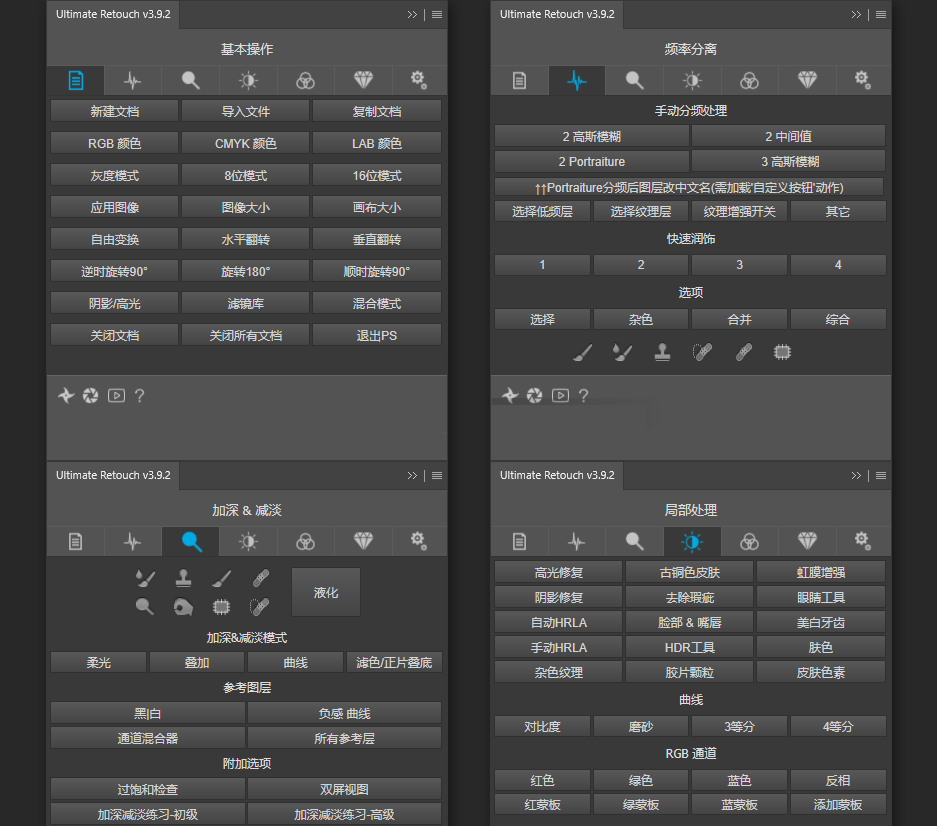 PS插件：PS终极人像精修磨皮润饰扩展面板 Ultimate Retouch Panel 3.9.2 汉化中文版 支持Win/Mac , 第3张