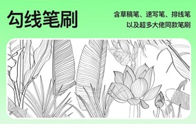 60+线稿勾线PS笔刷大师版