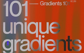 101款现代迷幻酸性抽象艺术弥散光模糊渐变颗粒噪点背景肌理壁纸图片设计套装Gradients 101