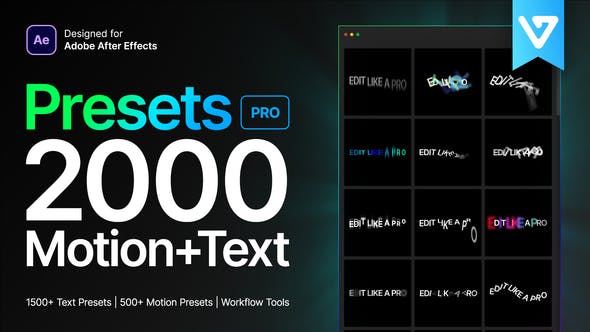 AE脚本-2000种图层LOGO物体运动文字标题排版淡入淡出动画预设 Presets Pro fix2（ EasyEdit Viewer V3.2.0） , 第1张