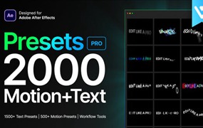 AE脚本-2000种图层LOGO物体运动文字标题排版淡入淡出动画预设 Presets Pro fix2（ EasyEdit Viewer V3.2.0）