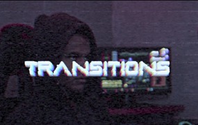 FCPX插件：迷幻视觉美学未来派3D毛刺失真发光鱼眼过渡预设 3D Glitch Transitions