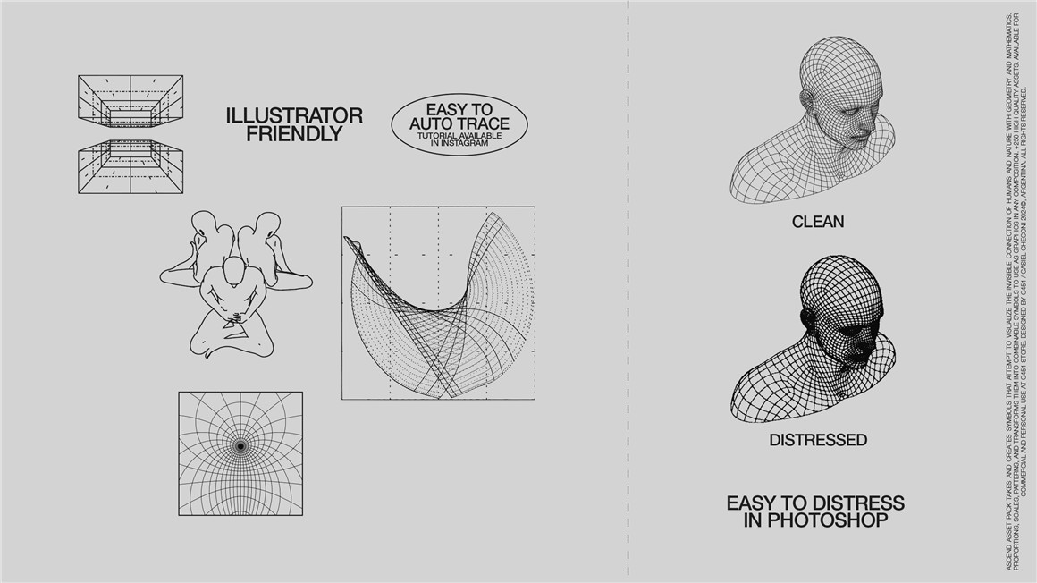 300款潮流科技感人体部位器官几何线框图海报设计纹理AI矢量设计素材 ASCEND / Graphics Asset Pack , 第6张