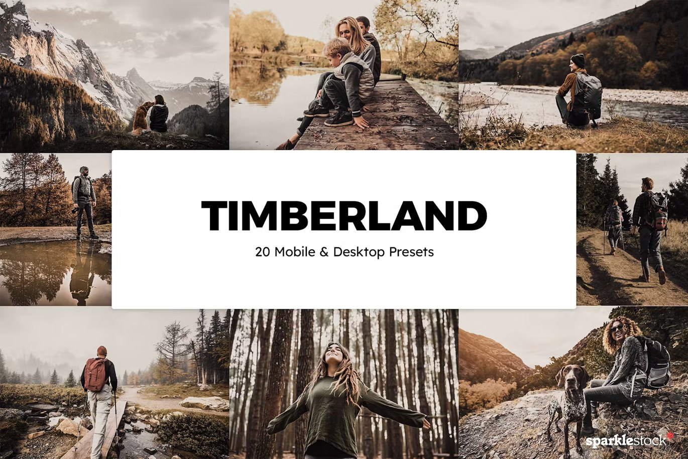 喜怒无常户外肖像摄影后期Lightroom预设及电影调色LUT预设 20 Timberland Lightroom Presets und LUTs 插件预设 第1张