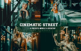 复古电影音乐城市景观摄影后期调色Lightroom预设 Lightroom Presets für Filmmusik Street 4