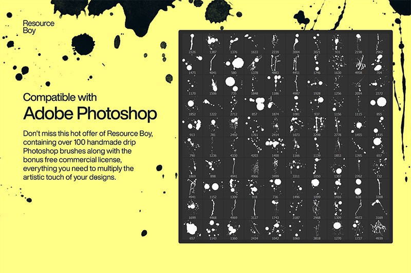 100+高清泼墨污渍效果PS笔刷 , 第2张