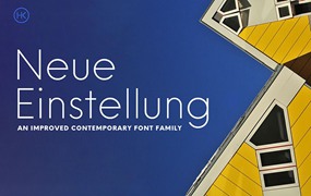 Neue Einstellung现代无衬线字体