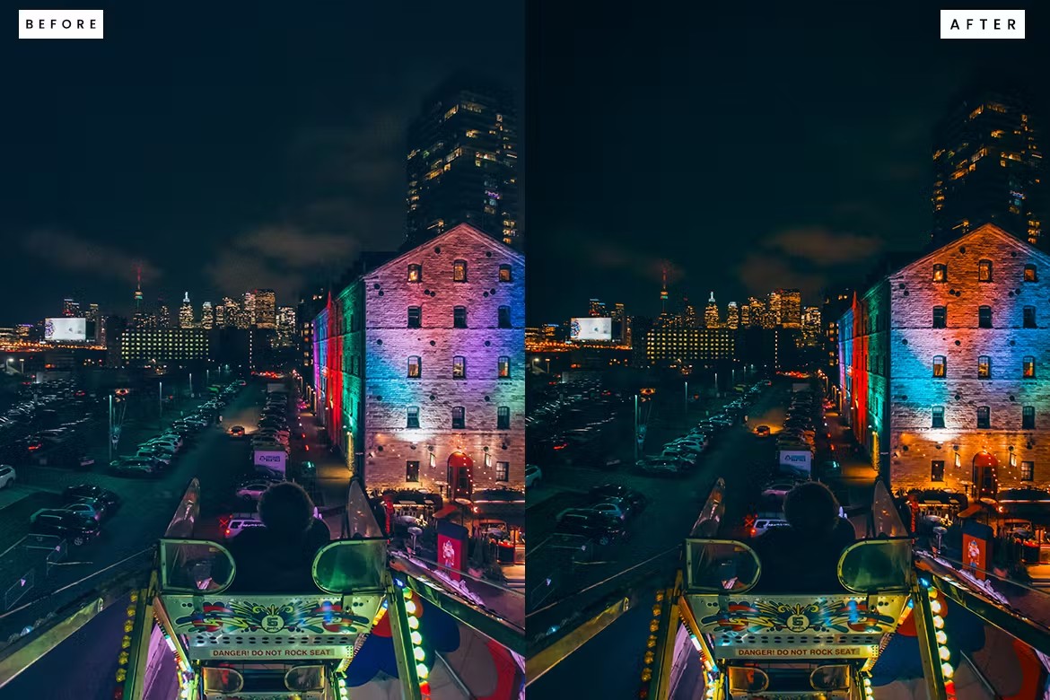 时尚城市夜景电影旅拍摄影后期调色Lightroom预设 Lightroom Presets für City Night 插件预设 第4张