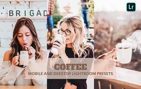 咖啡深棕色调人像旅拍摄影后期调色Lightroom预设 Coffee Lightroom Presets für Desktop und Handy