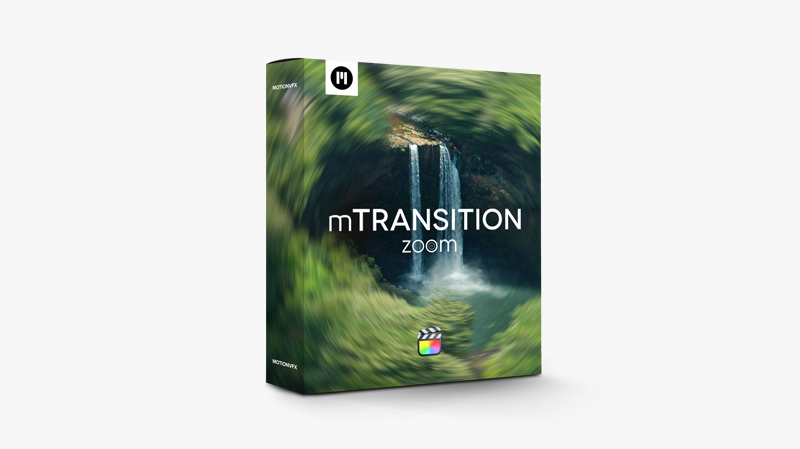 FCPX插件：50种酷炫动感模糊冲击缩放变焦转场过渡插件 MotionVFX – mTransition Zoom , 第1张