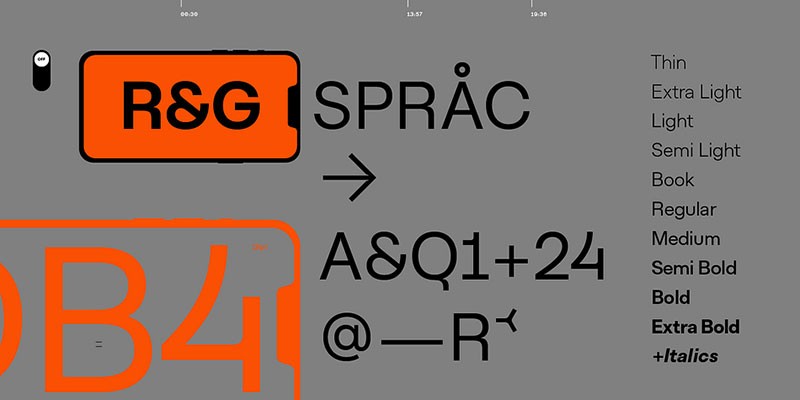 Planc现代极简英文字体完整版 Planc Sans Serif Font , 第5张