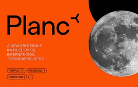 Planc现代极简英文字体完整版 Planc Sans Serif Font