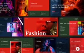 时尚品牌营销策划演示文稿设计ppt模板 Fashion Presentation PowerPoint Template