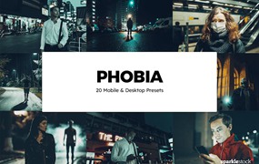 怪异电影恐惧色调摄影后期Lightroom预设及电影调色LUT预设 20 Phobia Lightroom Presets und LUTs